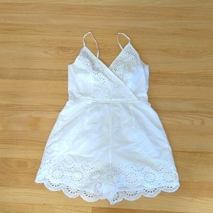 White Romper eyelet embroidery